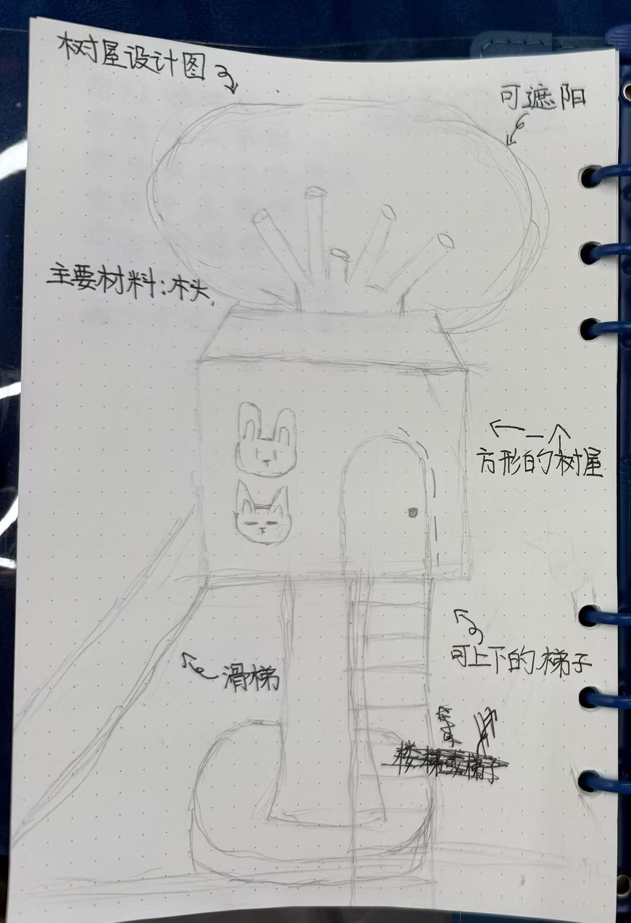 树屋手绘成果图